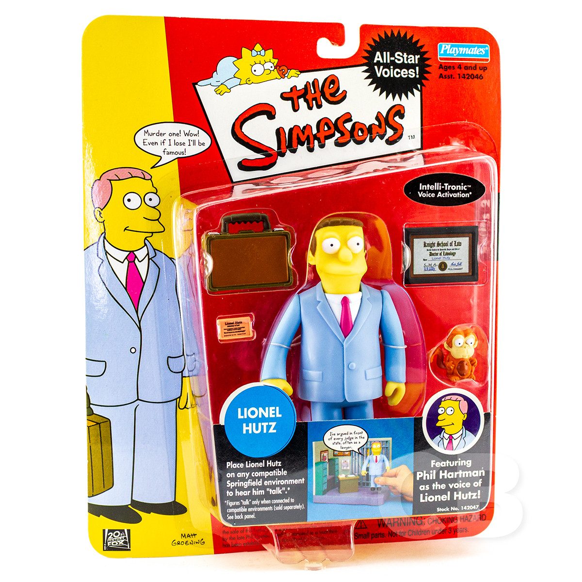 Playmates Toys Actionfigur World of Springfiel The Simpsons, Größe ca. 12 cm