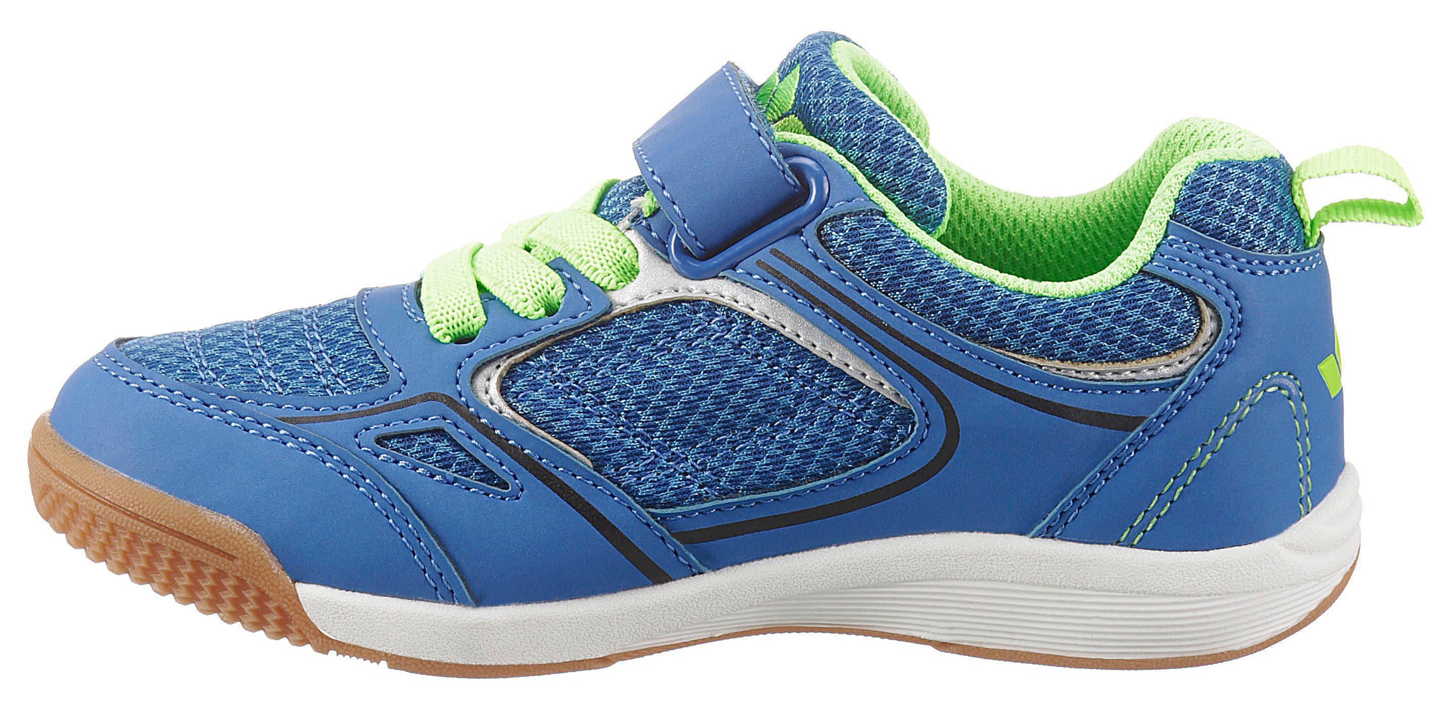 zusätzlichem Lico Klettverschluss Sneaker Racine blau mit lemon VS