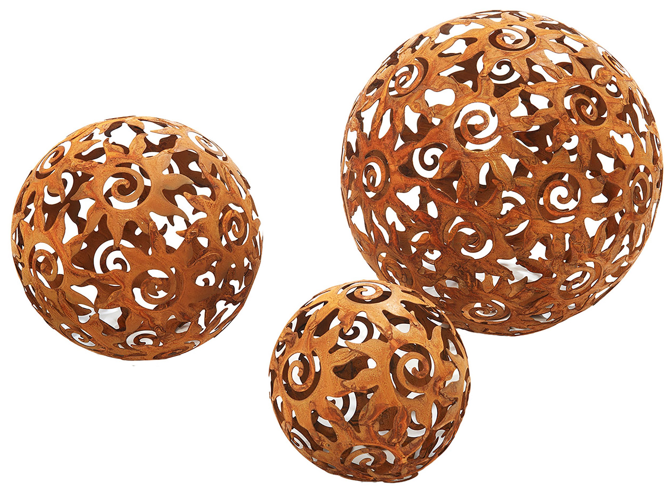 Kobolo Gartenfigur Gartenkugel KUMA Rostoptik - günstig online kaufen