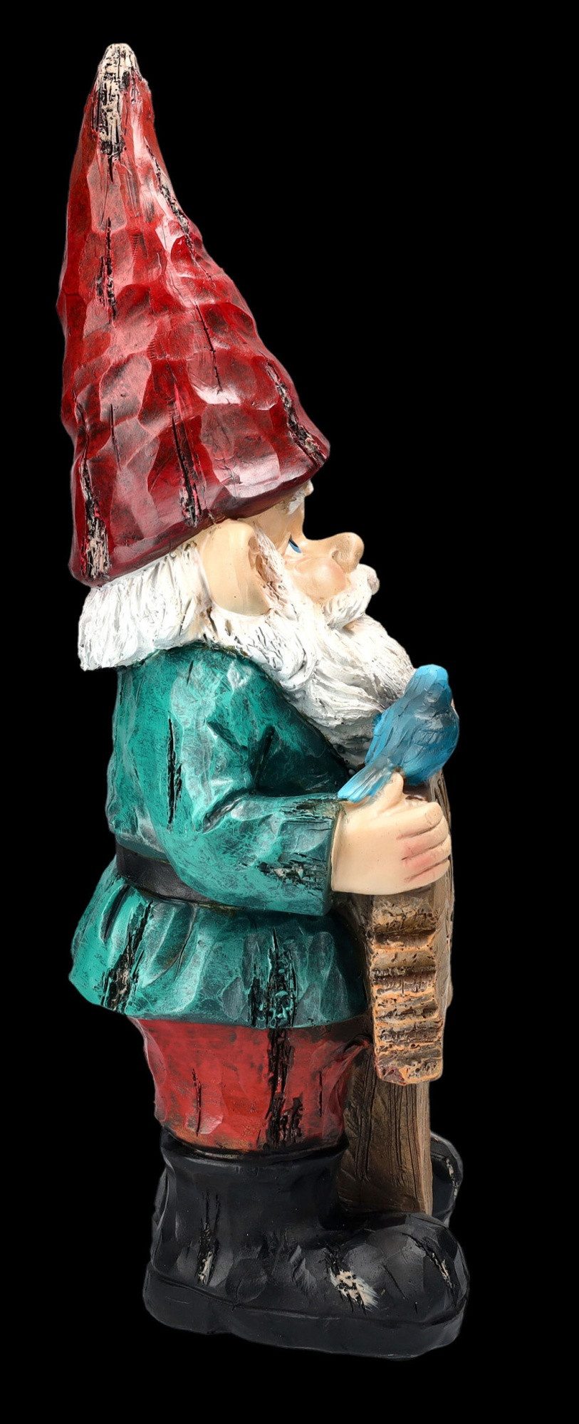 Figuren Shop GmbH Gartenzwerg Gartenzwerg Figur - Love Grows Here - Gartenfigur Zwerg Liebe Deko