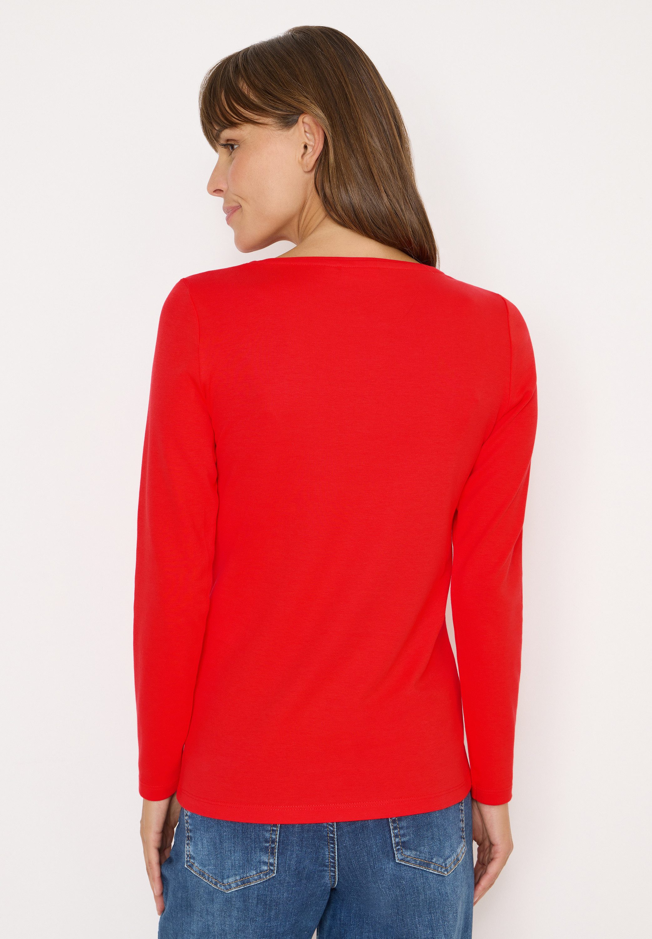 CECIL Langarmshirt aus reiner Baumwolle