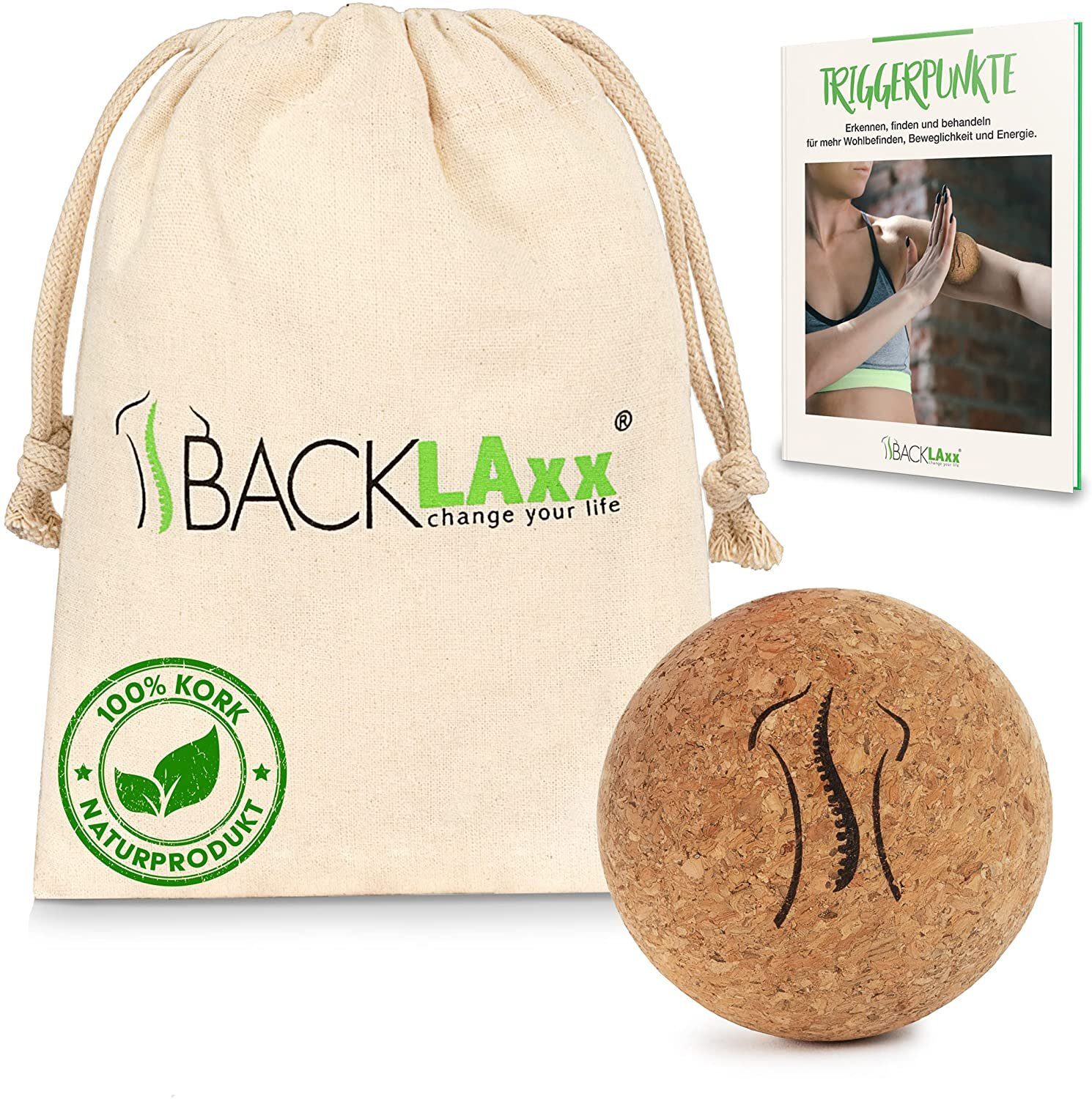 BACKLAxx® Massageball Faszienball, 1-tlg.
