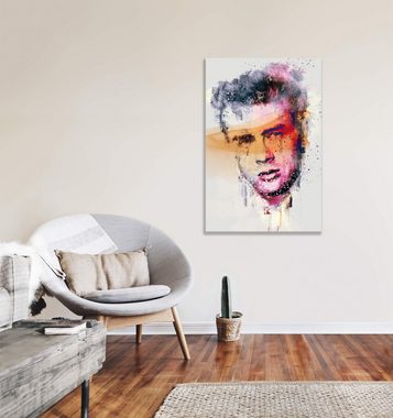 Sinus Art Leinwandbild James Dean Porträt Abstrakt Kunst Legende Filmstar 60x90cm Leinwandbild