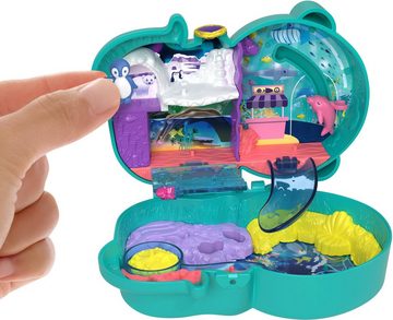 Polly Pocket Spielwelt Aquarium Schatulle, mit 2 Figuren und Zubehör