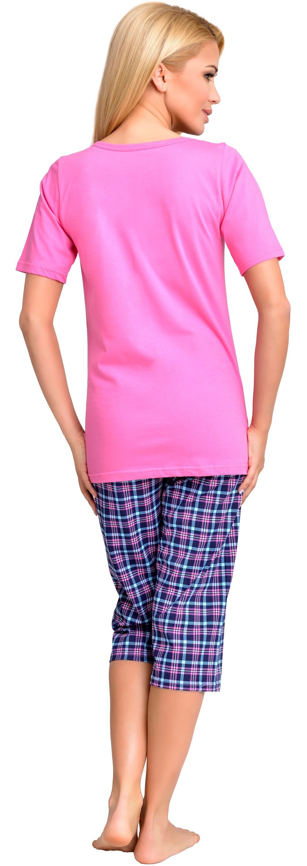 Damen Stillpyjama Umstandspyjama Mammy Rosa H2L2N2 Be Schlafanzug
