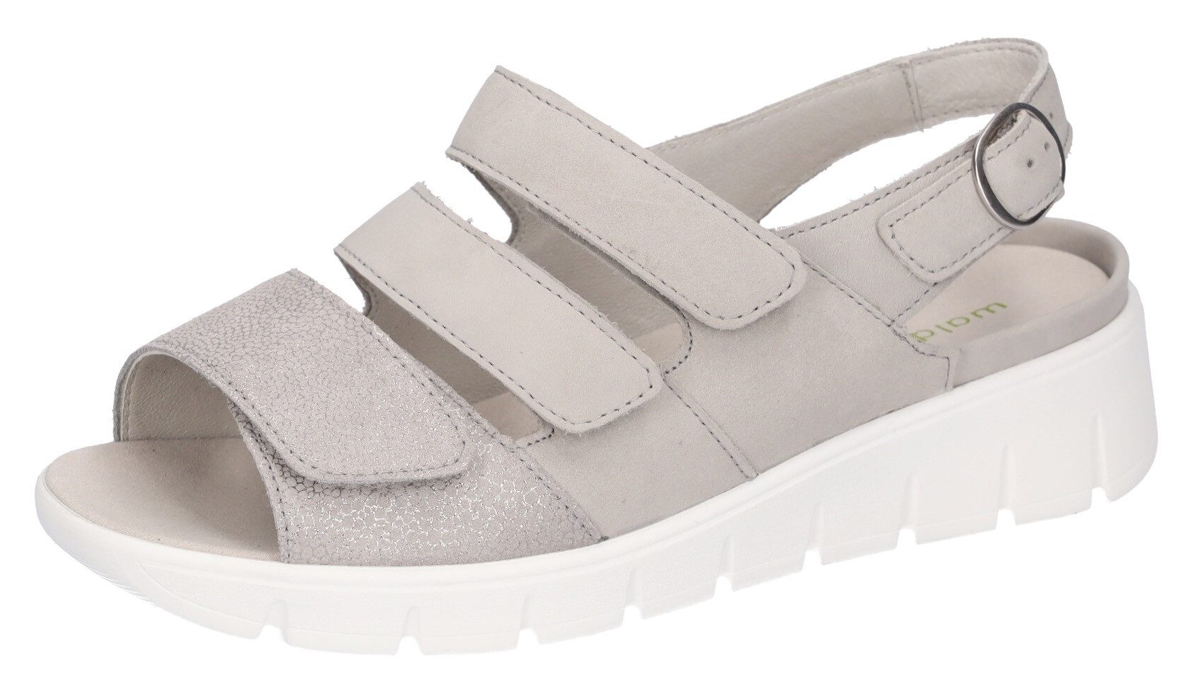 Waldläufer M-WIOLA Keilsandalette, Sandale, Sommerschuh, Komfortschuh mit Klett, M-Weite