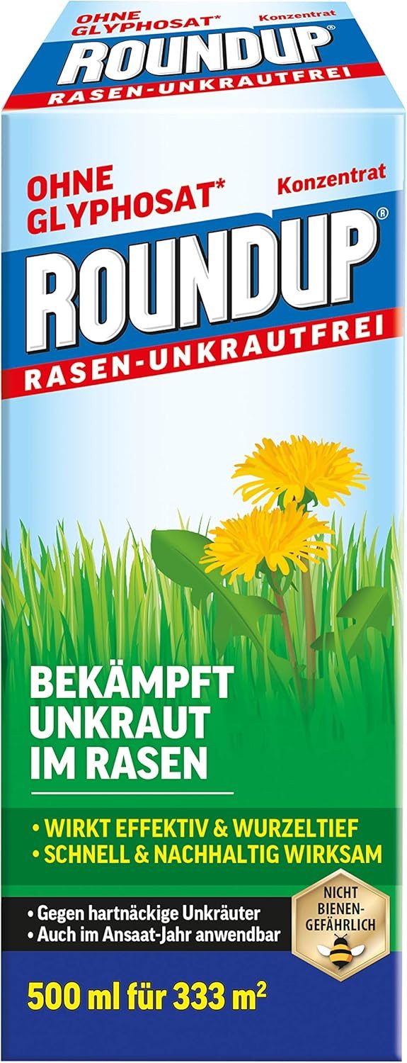 Unkrautbekämpfungsmittel Roundup Rasen Unkrautfrei Konzentrat 500 ml