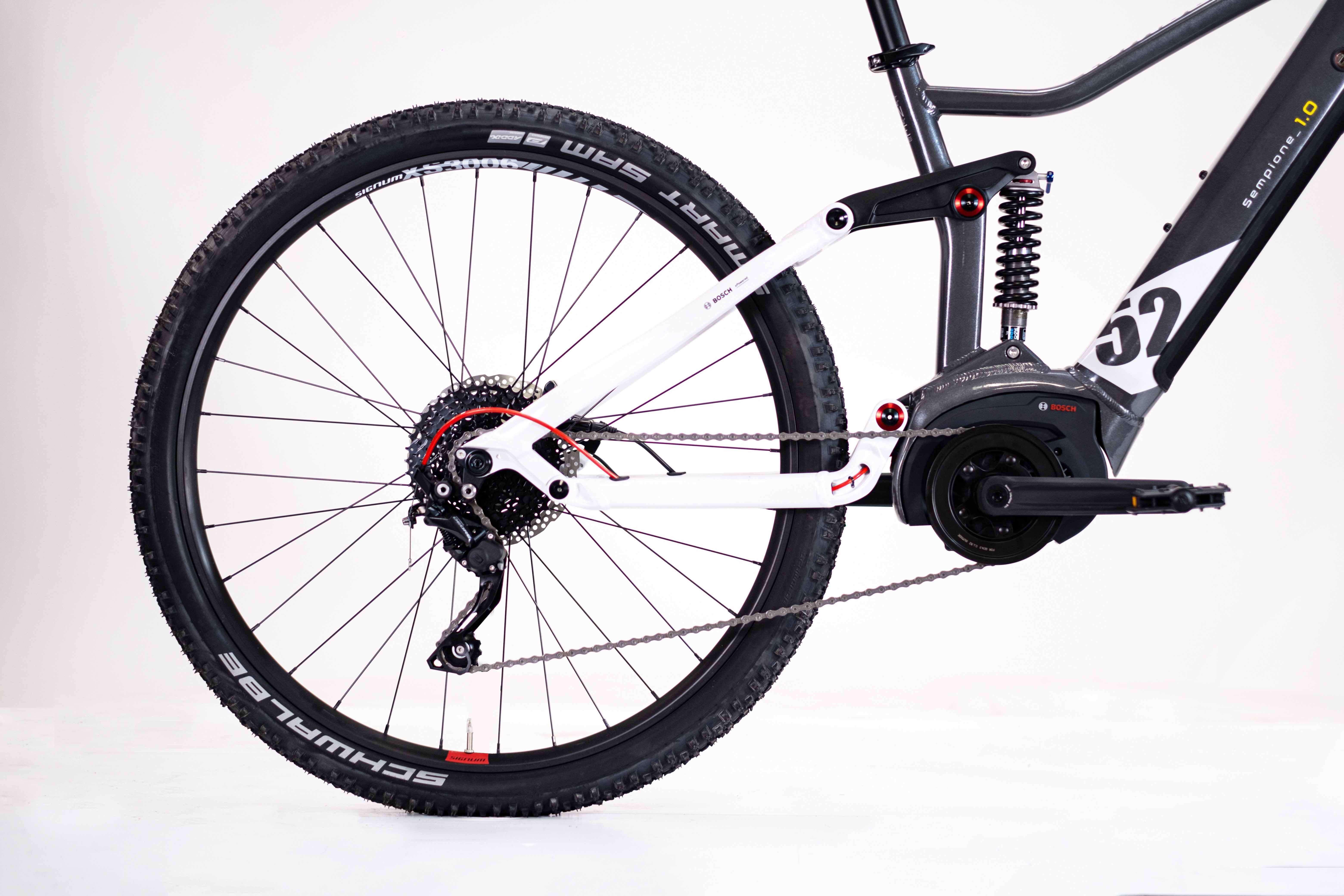 Lombardo E-Bike Mountainbike LOMBARDO SEMPIONE FULLY / BOSCH 500 Wh 29" grau 10 Gänge, 10 Gang Shimano DEORE RDM-6000 Schaltwerk, Kettenschaltung, Mittelmotor, 500 Wh, BOSCH PERFORMANCE LINE 36 V/250 W, Mittelmotor