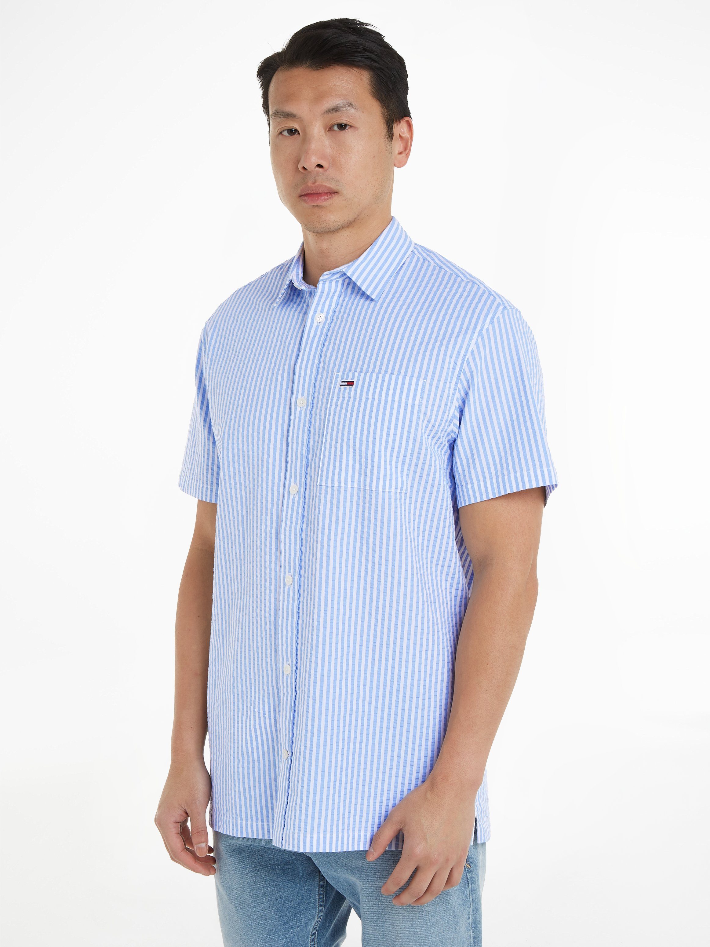 Tommy Jeans Kurzarmhemd TJM REG STRIPE günstig online kaufen