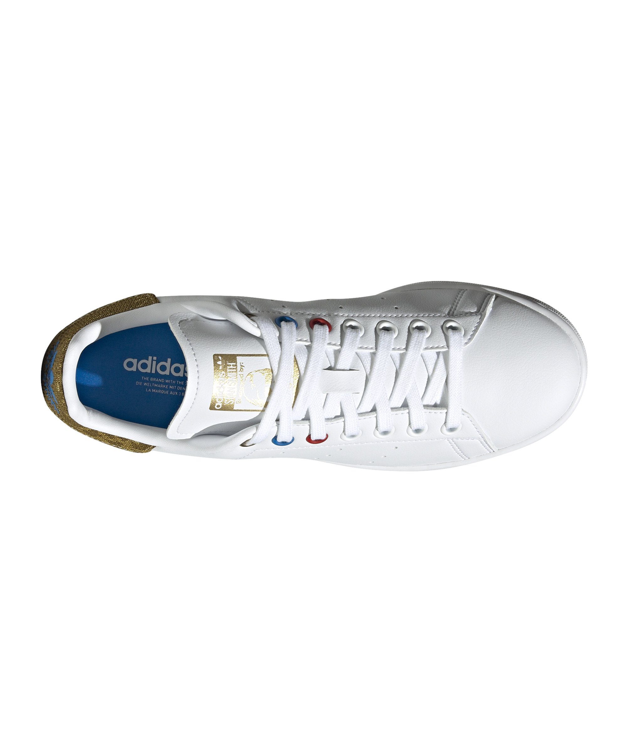 Stan weissgoldblaurot Sneaker adidas Originals Smith Damen