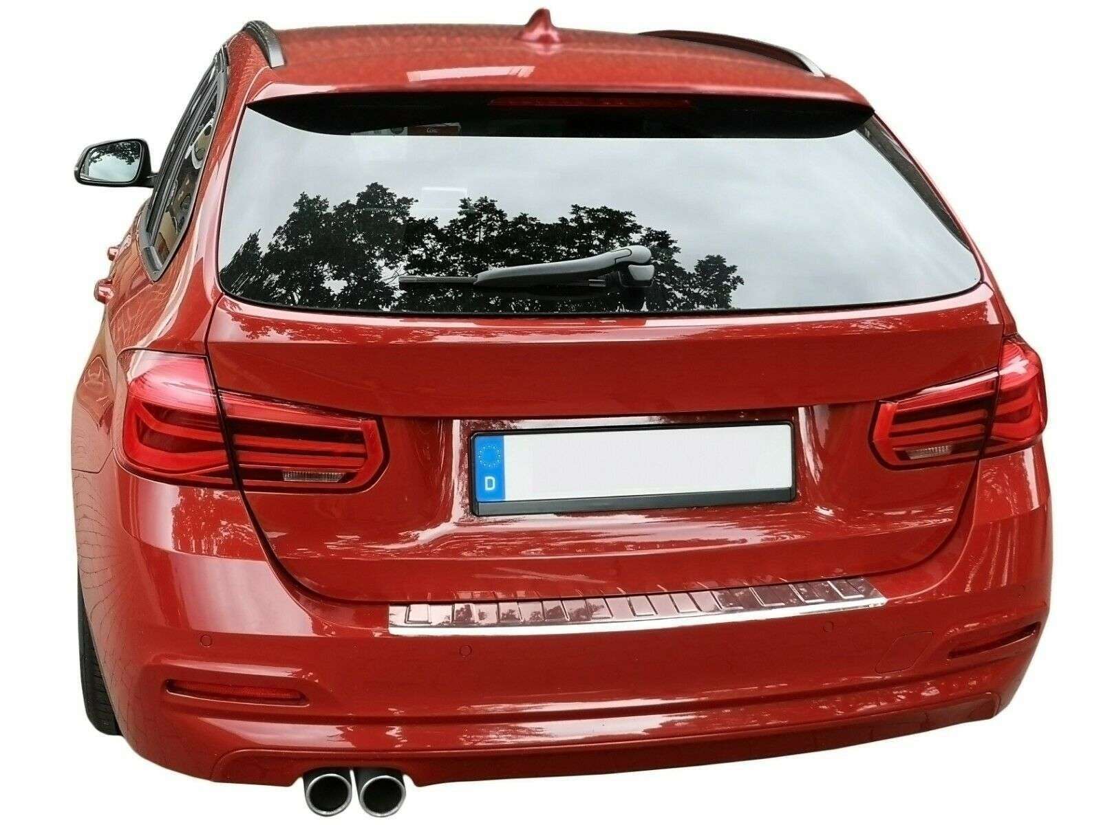 RECAMBO Ladekantenschutz für BMW 3er F31 TOURING, BJ 2012-2019 Stoßstangenschutz, V2A rostfrei, Exklusive Optik, praktischer Schutz & perfekte Passform