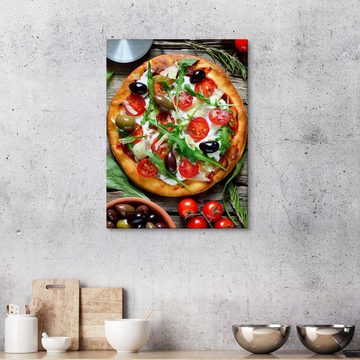 Posterlounge Leinwandbild Editors Choice, Frische selbstgemachte Pizza, Küche Mediterran Fotografie