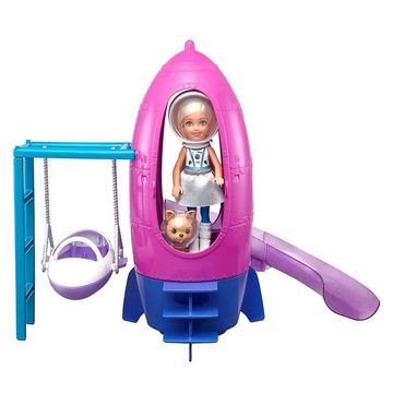 Mattel® Puppen Accessoires-Set Mattel GTW32 - Barbie - Discovery Chelsea - Puppe & Rakete Spielset mi