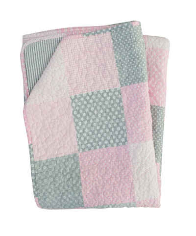 Tagesdecke Quilt Decke Pink Patchwork, Krasilnikoff