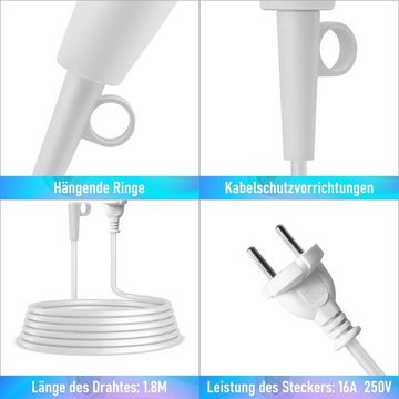 CONFU Haartrockner Kompakt und tragbar, 1600,00 W, mit Flexiblen Einstellungen, Kompaktem Design und Schnellem Trocknen