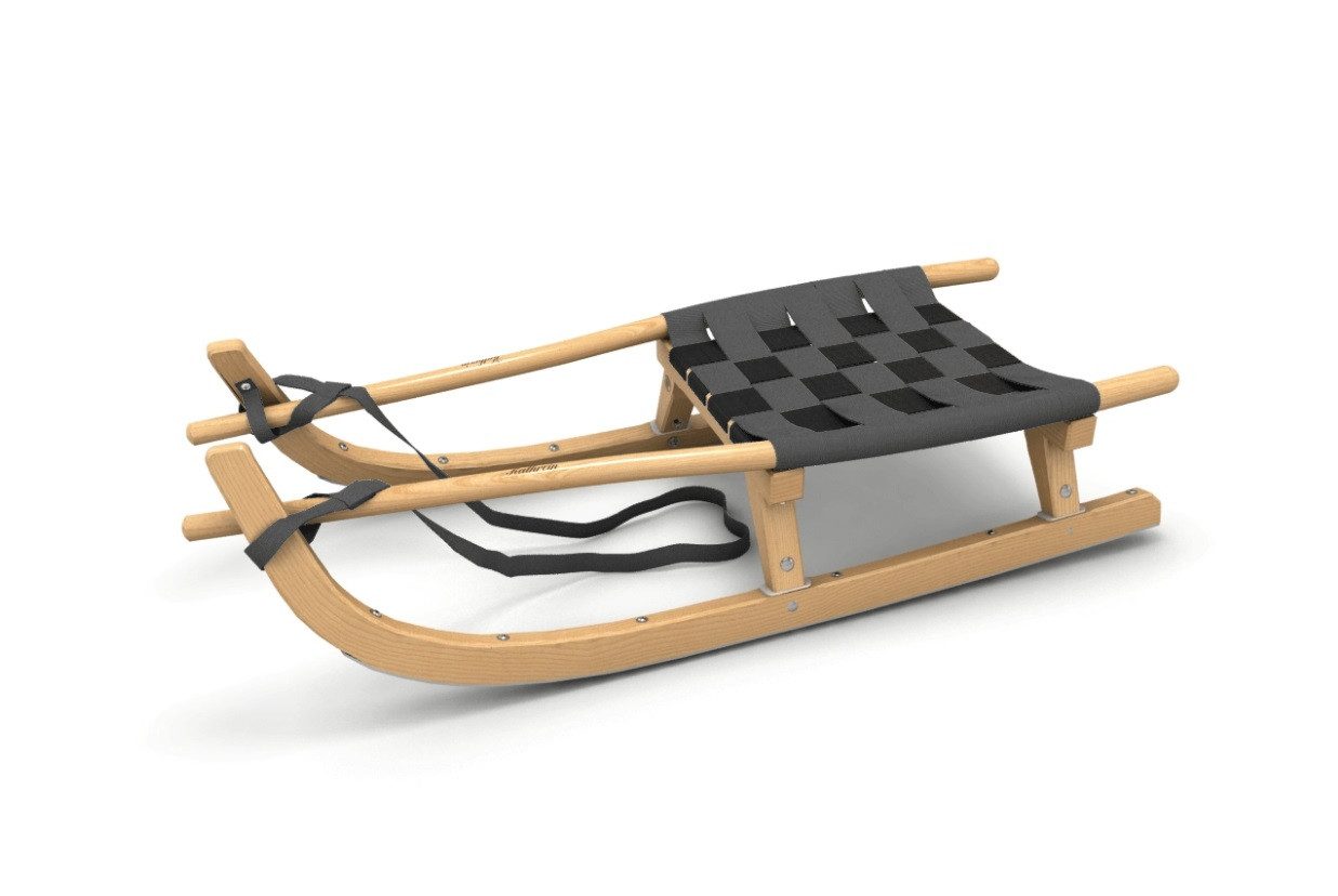 Kathrein Сани GmbH Sportrodel Сани Tourenrodel lenkbar Stahlschiene Einsitzer grau