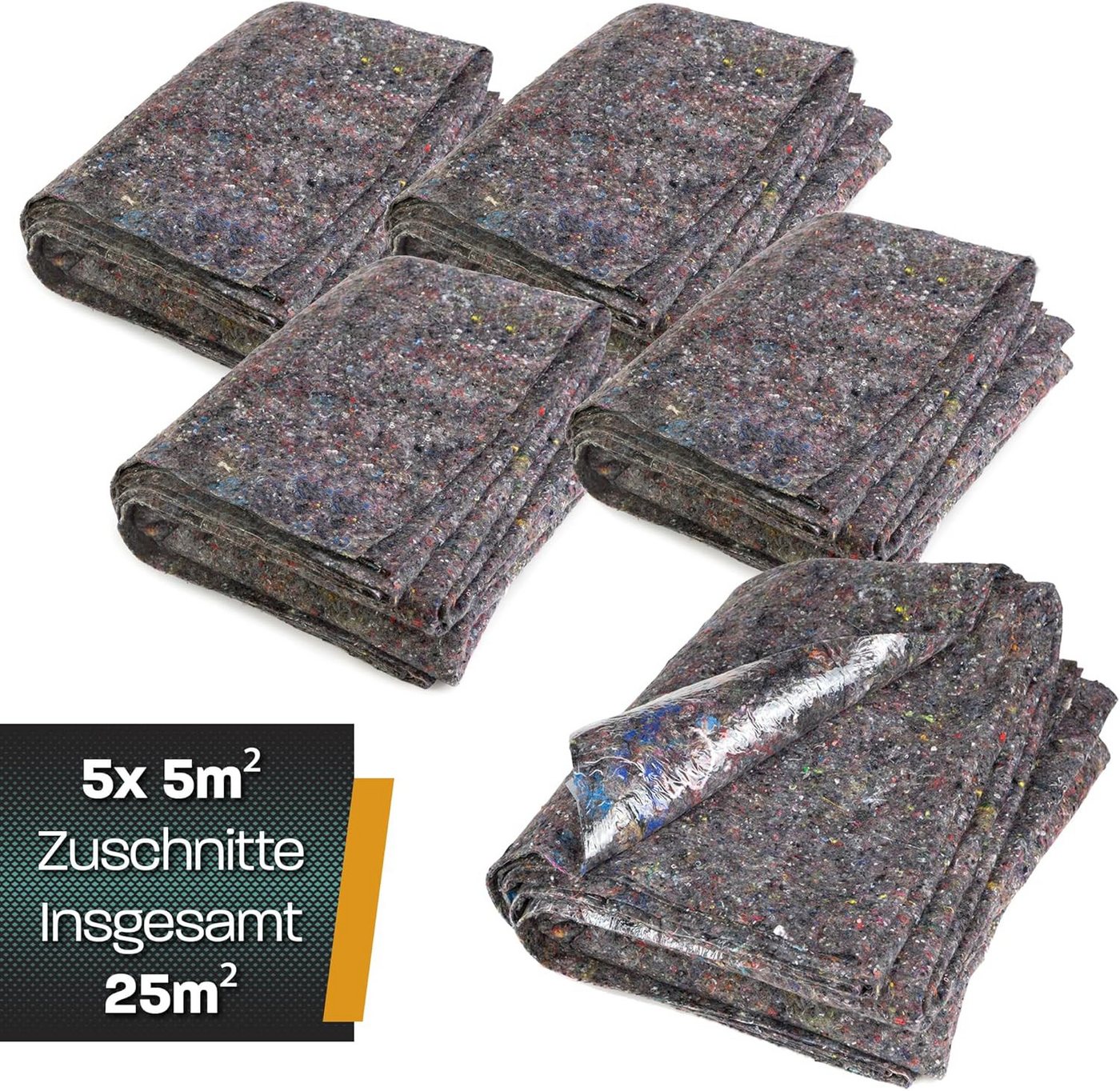 Thumbnail - Hinrichs Malervlies Malervlies 25 m 180g/m² - 5 x 5m² Zuschnitt Abdeckvlies rutschfest, Umzug