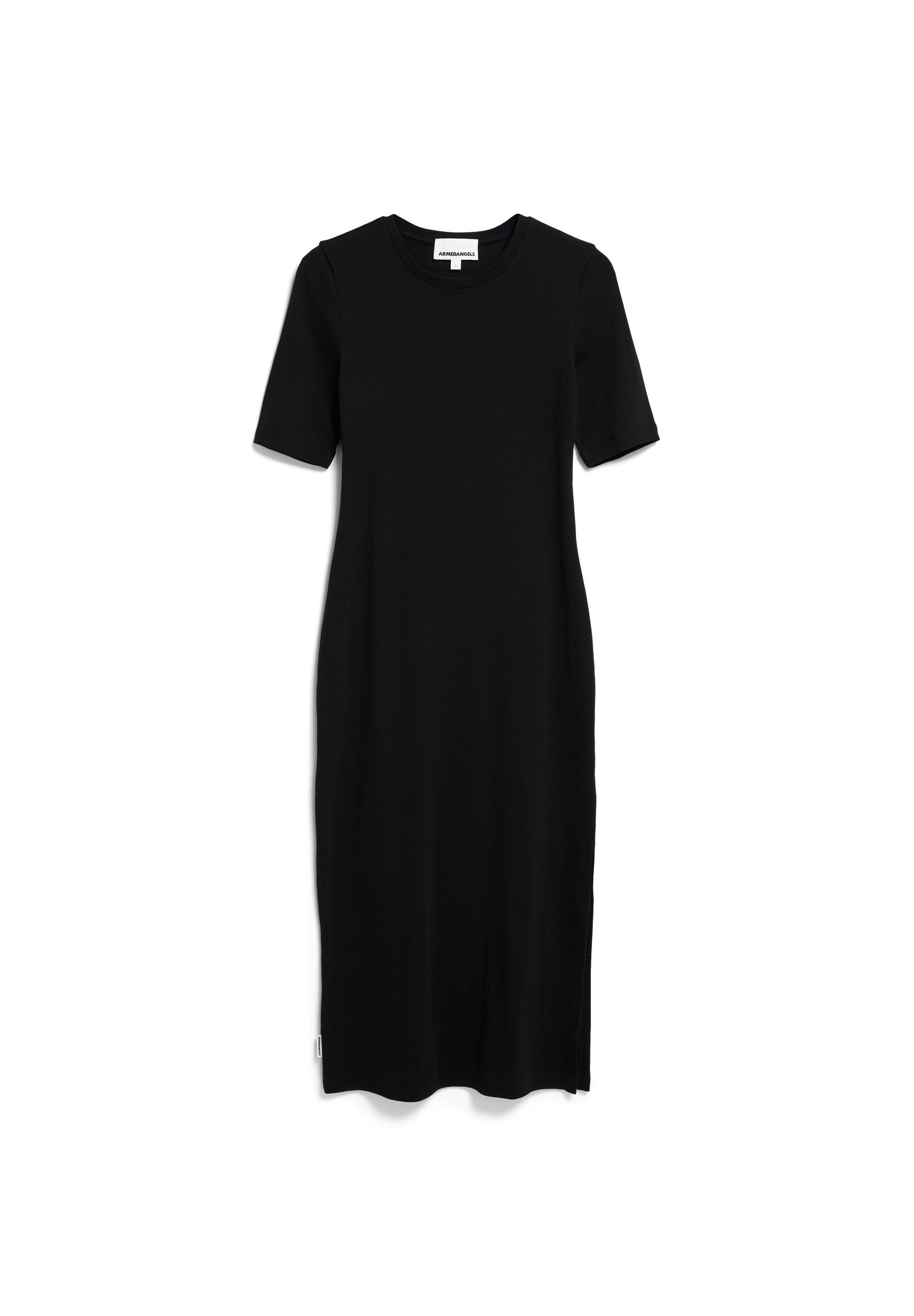 Maxikleid SEHAARAA Ripp-Jerseykleid aus Bio-Baumwoll Mix