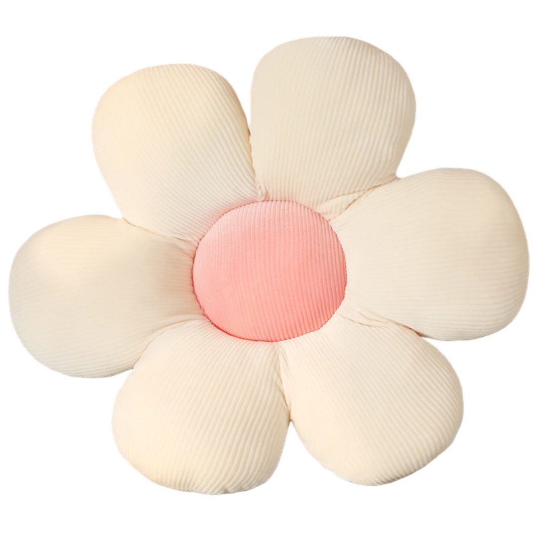 FOUORTUNATE-BEE Dekokissen Süßes Blütenkissen in Gänseblümchenform, weiches Deko-Bodenkissen, Plüsch-Blumenkissen für Sofa, Bett, Stuhl & Raumdekoration