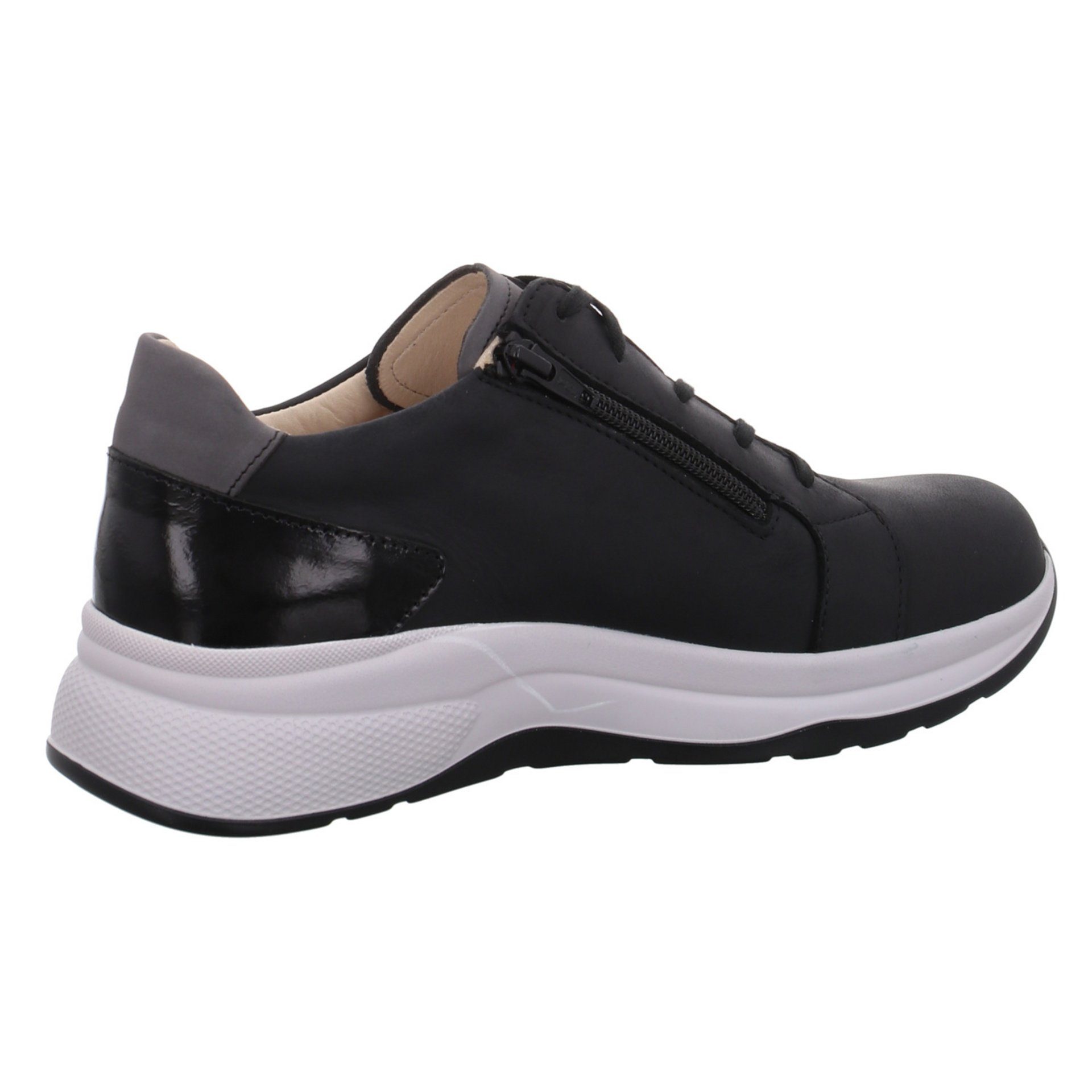 Schnürschuh Lederkombination Finn Schnürhalbschuhe Halbschuh Delaware Damen Comfort