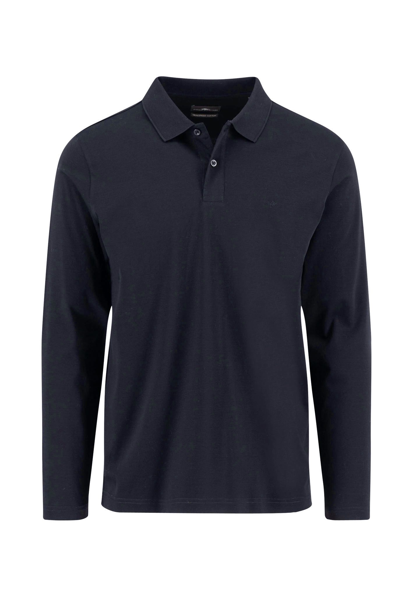 Langarmshirt Polo, Interlock, Longsleeve