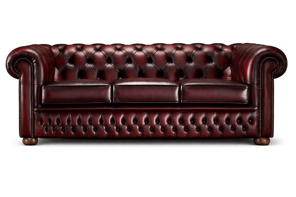 Xlmoebel 3-Sitzer Sofa 3 Sitzer Chesterfield Leder 100% Sofort, Made in Europa