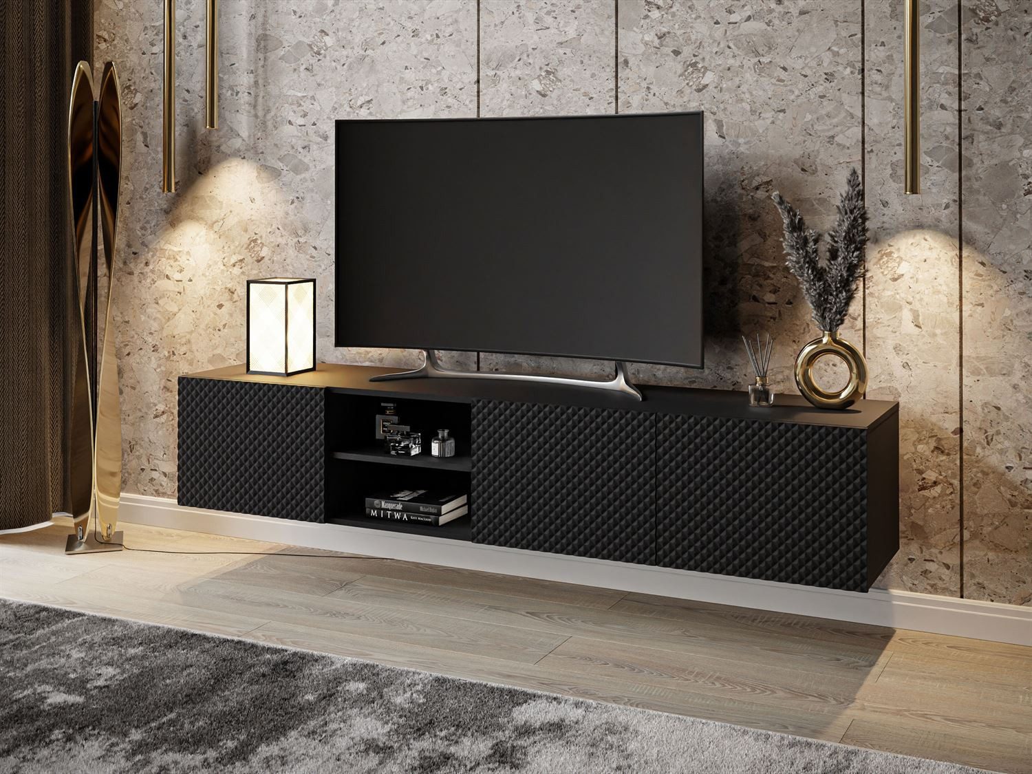 Lookway TV-Schrank GEORGIA Hängendes TV-Sideboard für Ihr Wohnzimmer