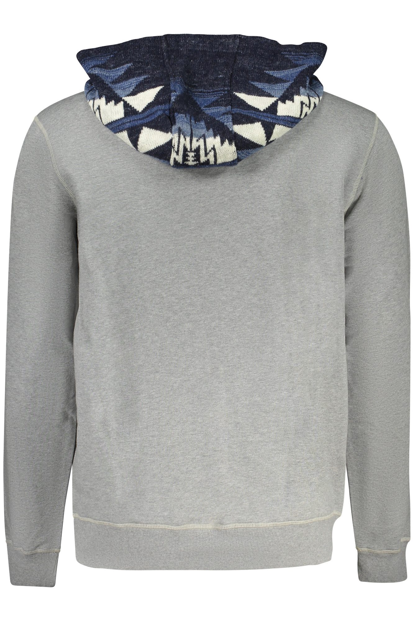 GUESS JEANS Sweatshirt Herren Kapuzensweatshirt Grau - Gefüttert mit