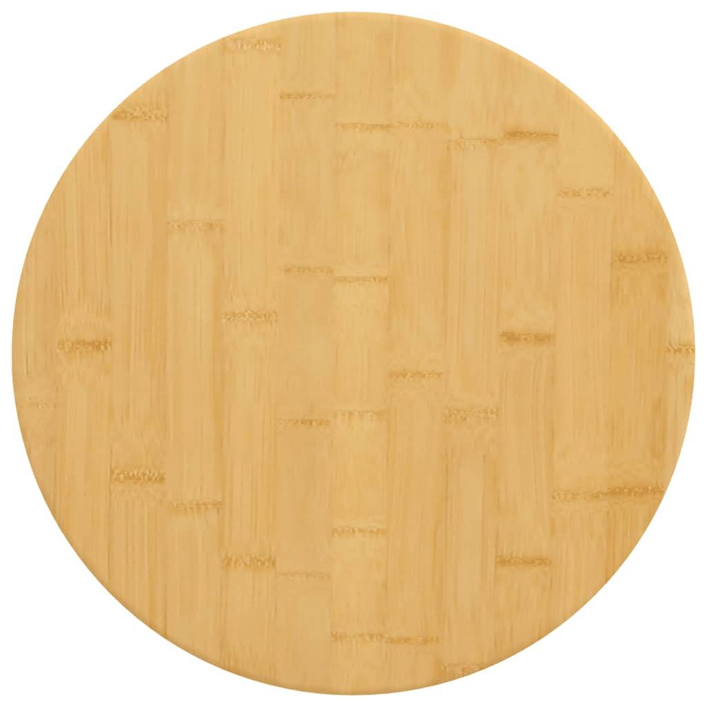 vidaXL Tischplatte Tischplatte Ø50x1,5 cm Bambus (1 St)