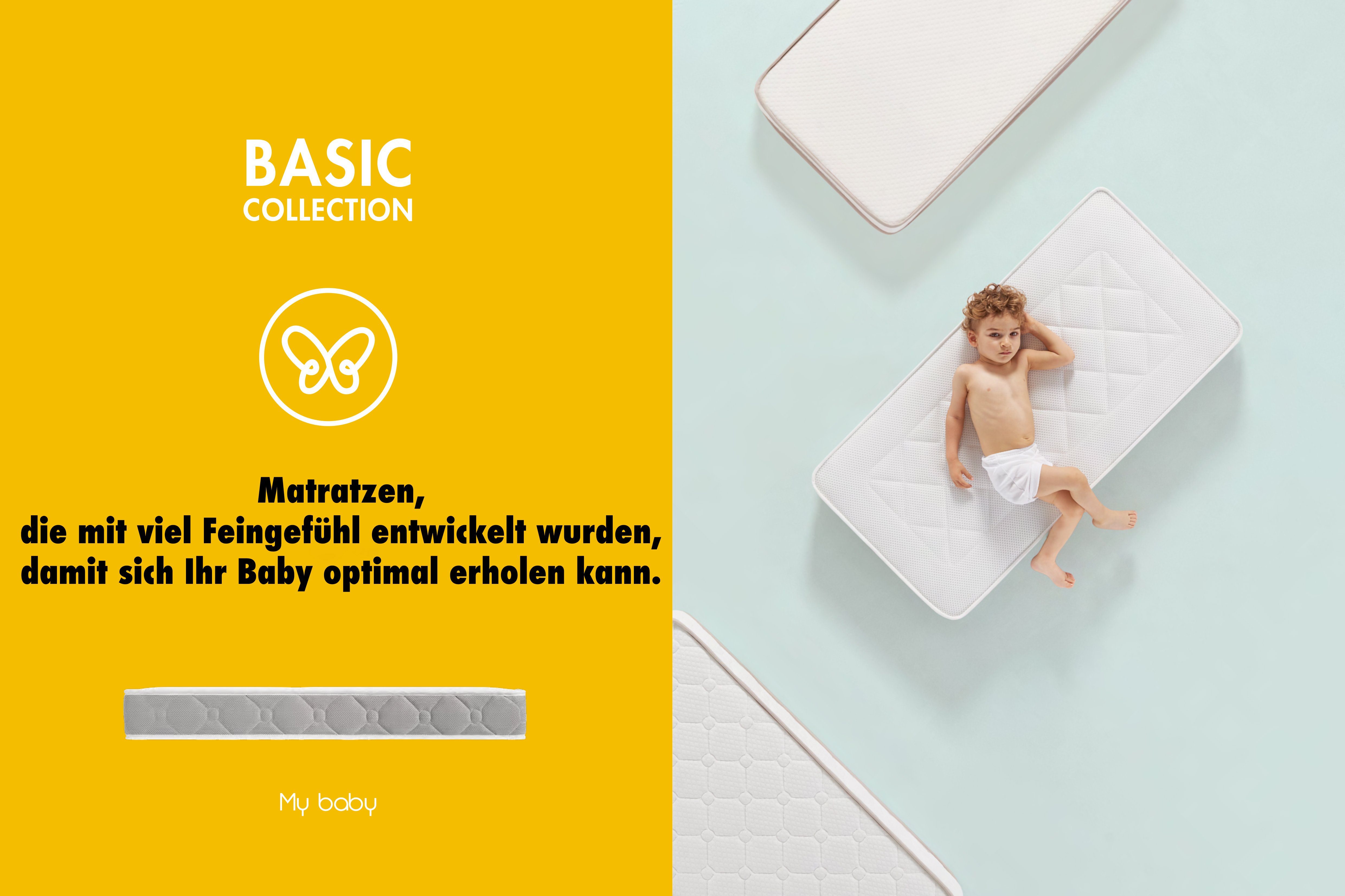 Baby 12 Wärmeregulierend, Mattress, My Hochwertigen Aquapur, hoch, cm Beistellbett-Matratzen Feuchtigkeitsabführend, Schadstoffgeprüft, Materialien