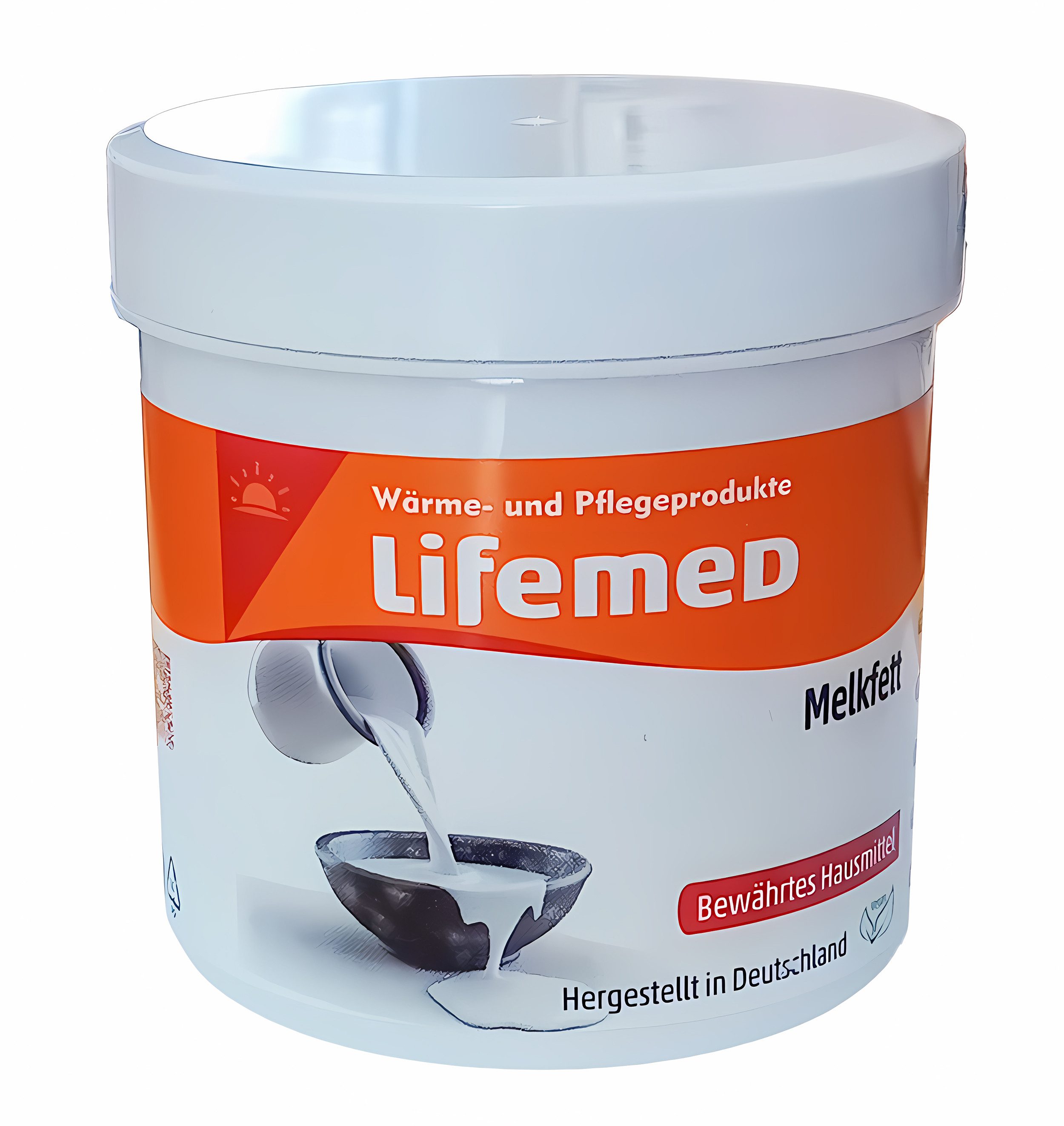 LifeMed Feuchtigkeitscreme MELKFETT 250ml Pflegecreme Hautpflege Creme Kälteschutz 97, Körperpflege Balsam