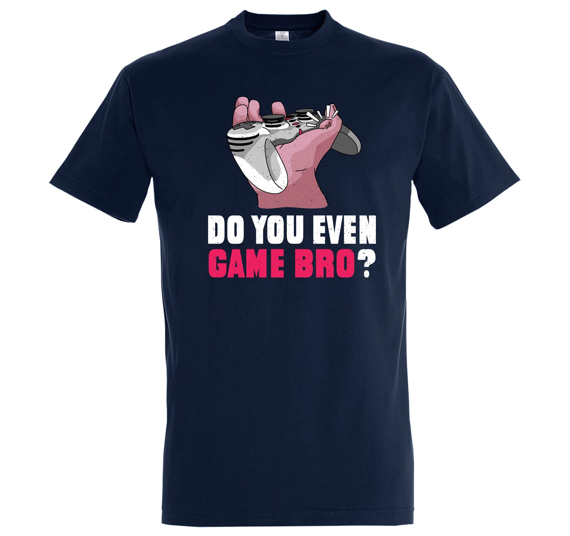 Youth Designz T-Shirt "Do You Even Game Bro?" Herren Shirt mit trendigem Frontprint Navyblau
