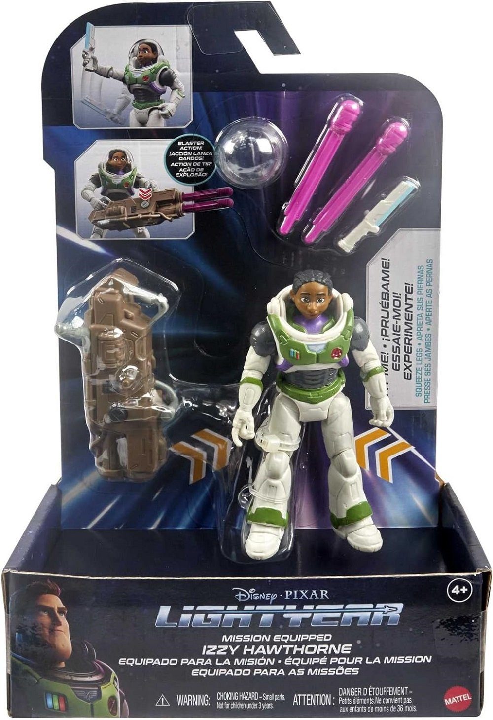 Mattel® Actionfigur Buzz Lightyear-Actionfigur mit Missionsausrüstung : Izzy Hawthorne, Buzz Lightyear Disney Pixar Spielfigur