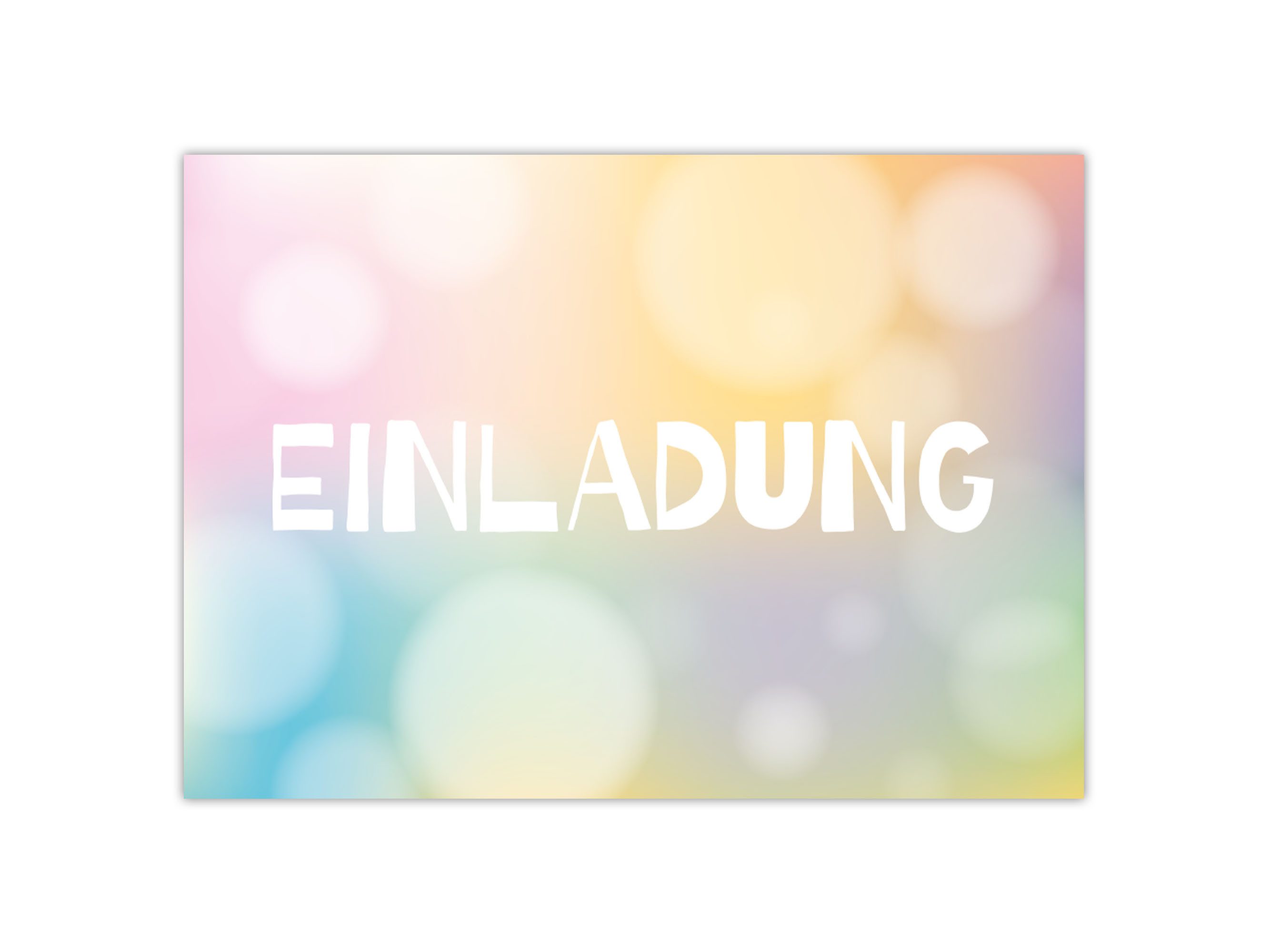 LIMONIA Einladungskarten zum Geburtstag Einladungen Karten Pastell Farbverlauf Erwachsene, Einladungskarten Luftballons Pastell Einladung
