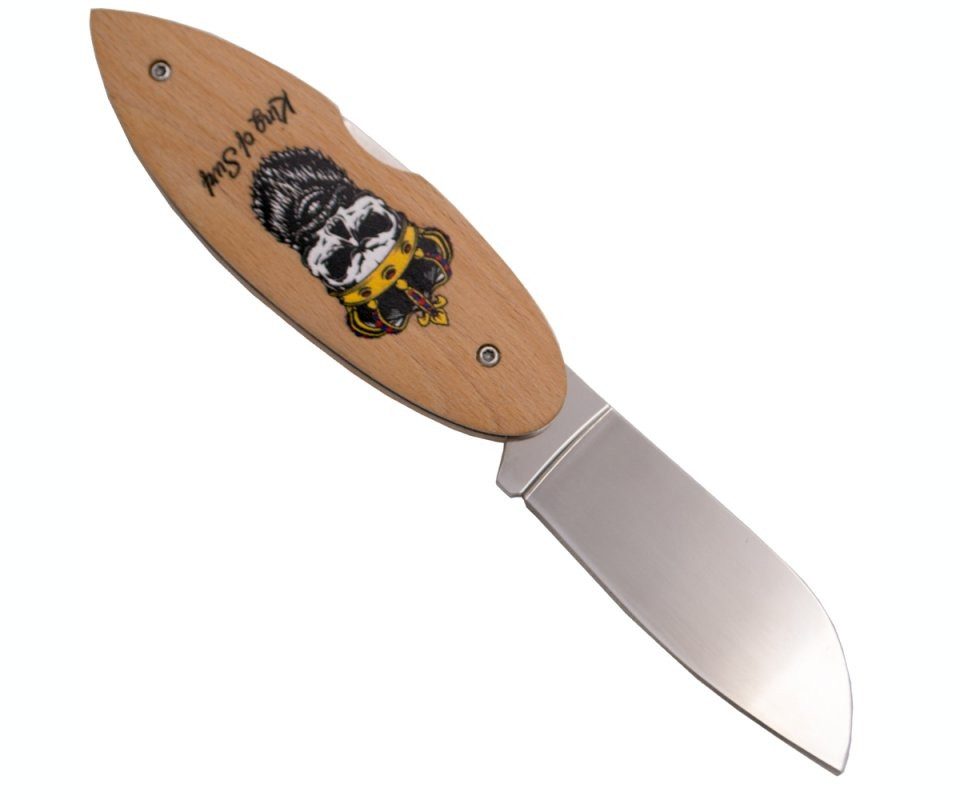 Third Taschenmesser Third Buchenholz Taschenmesser, King of Surf,420er Stahl, Braun, (1 St), §42a konform