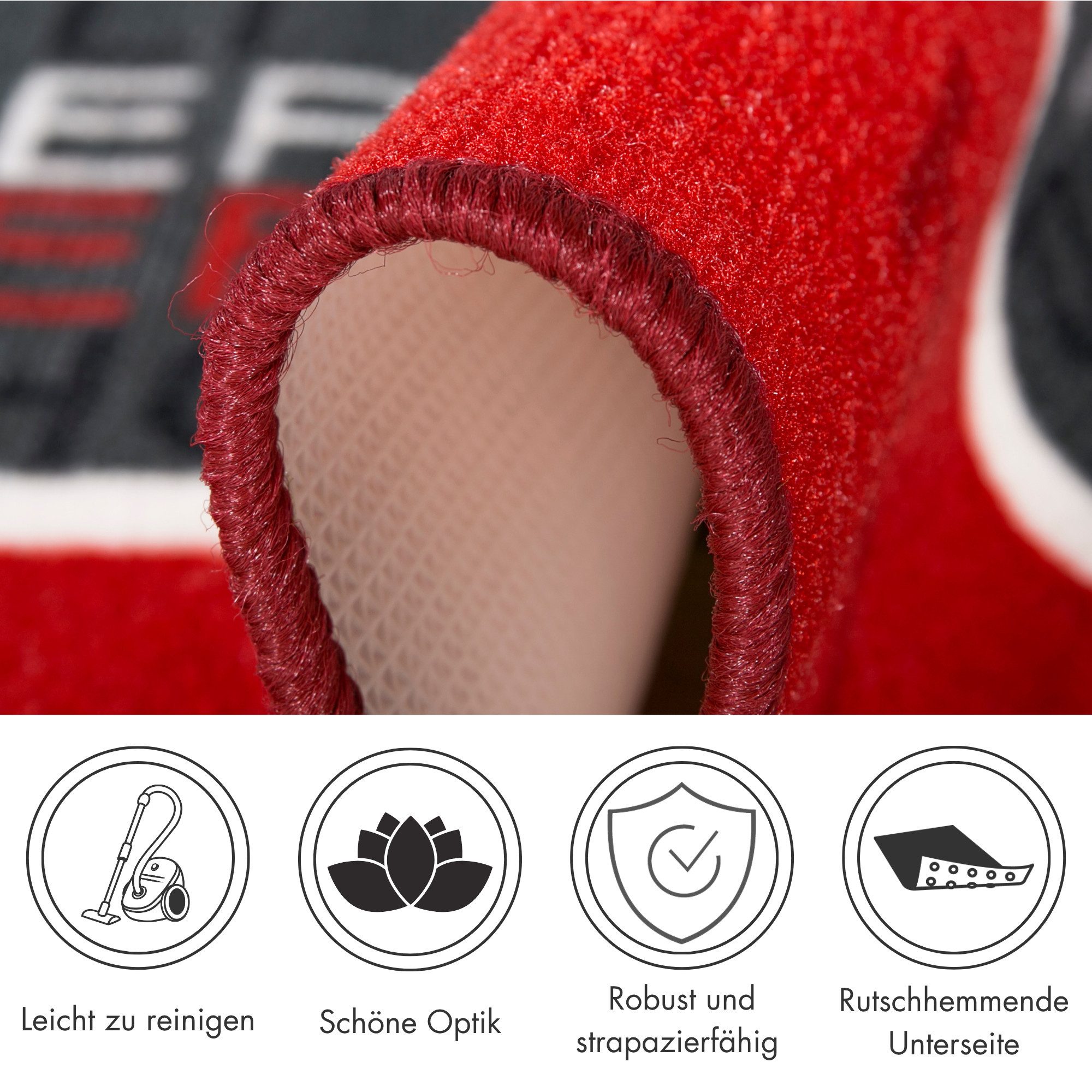 Andiamo Küchenläufer Hot Pepper, rechteckig, Höhe: 5 mm, Motiv Peperoni/Chili, Küche, waschbar, Kundenliebling