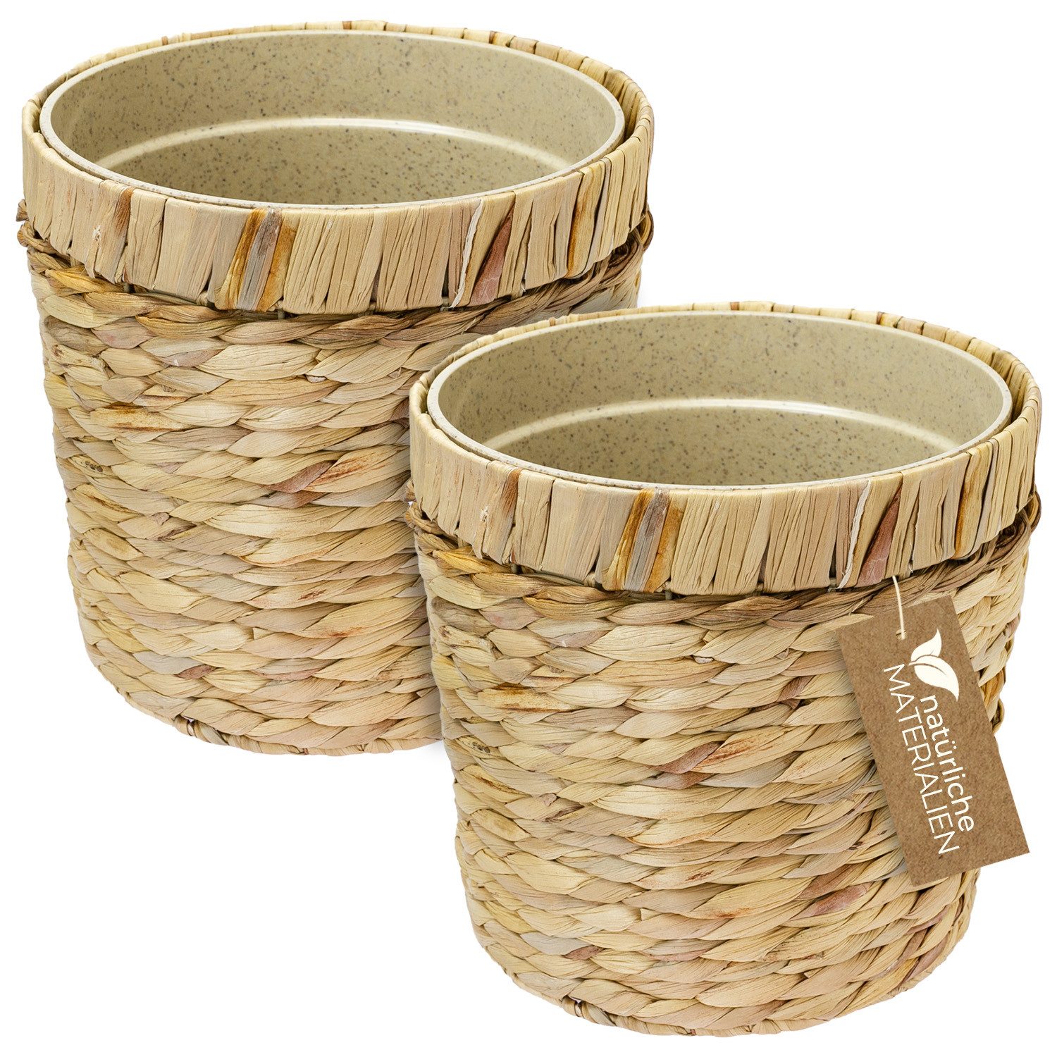 HMF Wasserhyazinthentopf Innovativer Blumentopf geflochten aus günstig online kaufen