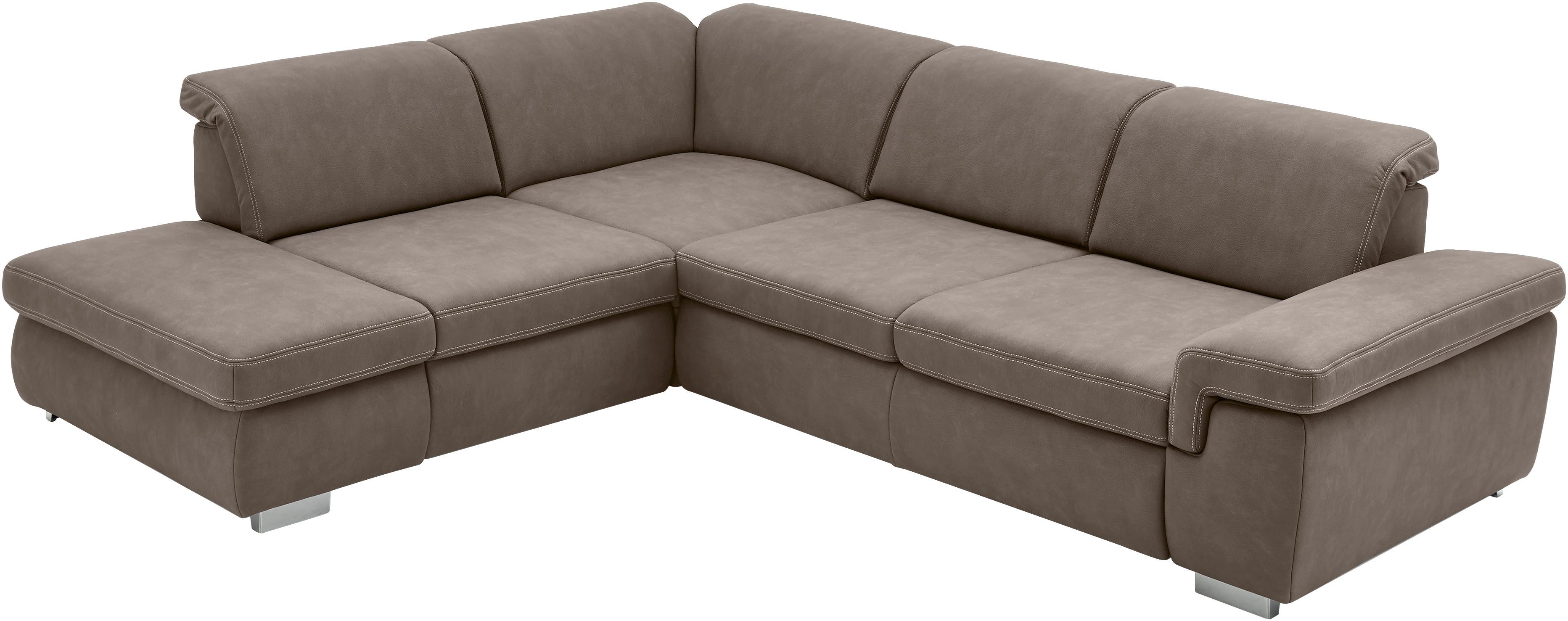 Die PlanBar Ecksofa MP-IN17041 L-Form, Breite 320 cm, Sitztiefenverstellung, optional Kopfteilverstellung & Schlaffunktion