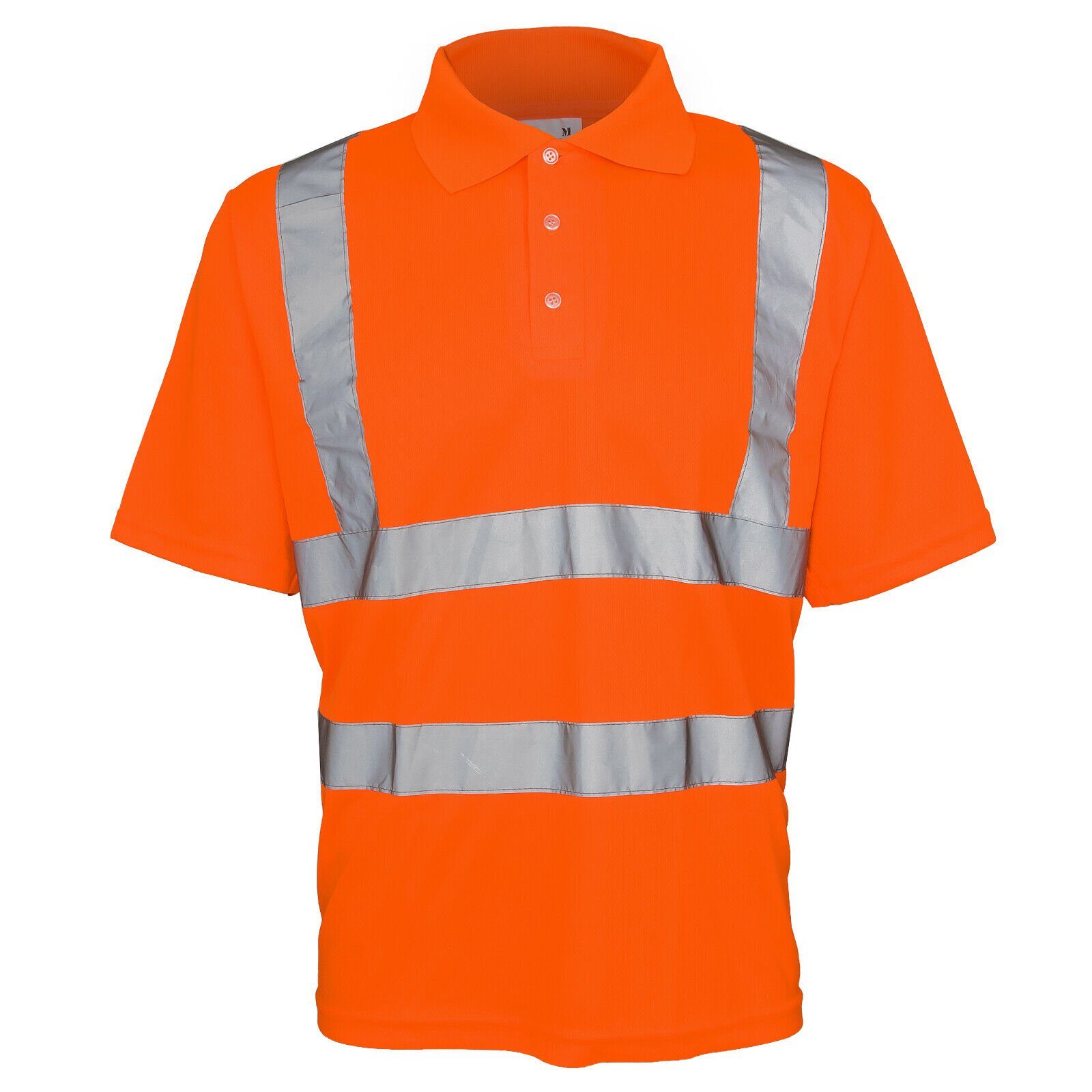 Consorte Funktionsshirt Funktionsshirt Warnshirt Warnschutz Polo-Shirt Kurzarm orange