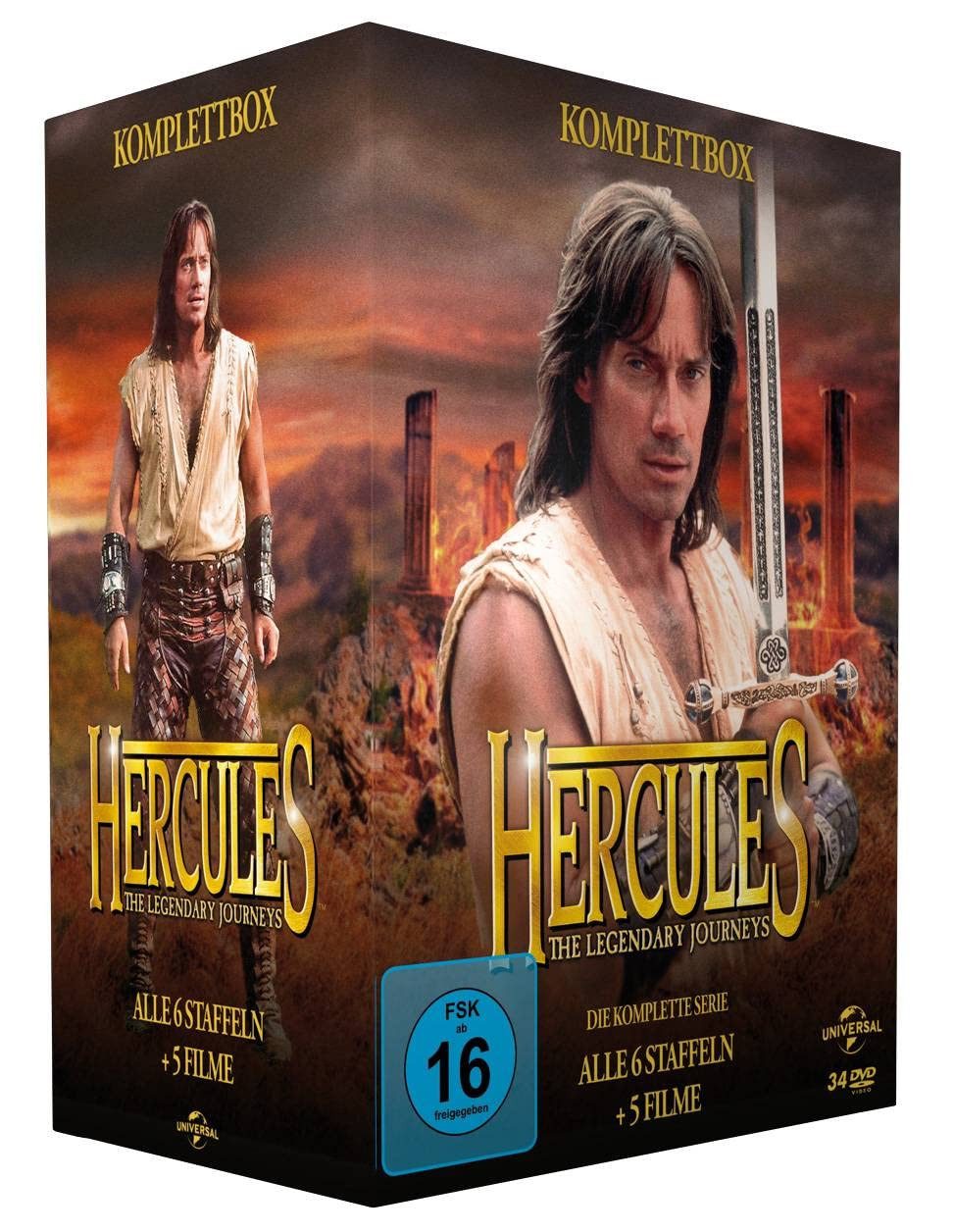 Alive DVD Hercules: The Legendary Journeys - Die komplette Serie, (Box-Set, 34-St., Fernsehjuwelen), Alle 6 Staffeln + 5 Filme