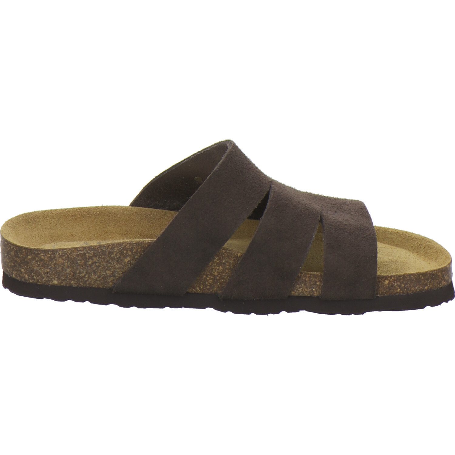 AFS-Schuhe 211376 modische Pantolette für Damen mit Fußbett, bequeme Sandalen aus Leder