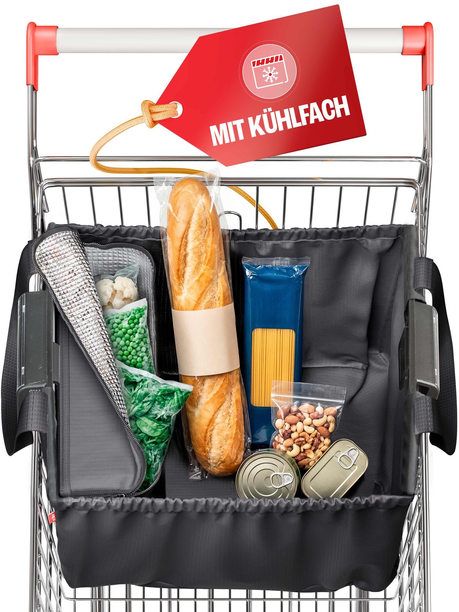 achilles Einkaufsbeutel Easy-Cooler Einkaufswagentasche mit Kühlfunktion, 40 l