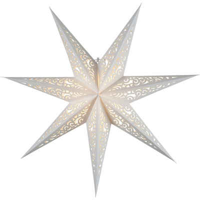 STAR TRADING LED Dekolicht Adventsstern ‚Lace‘, groß, weiß, Ø 80cm , Adventsstern ‚Lace‘, groß, weiß, Ø 80cm 