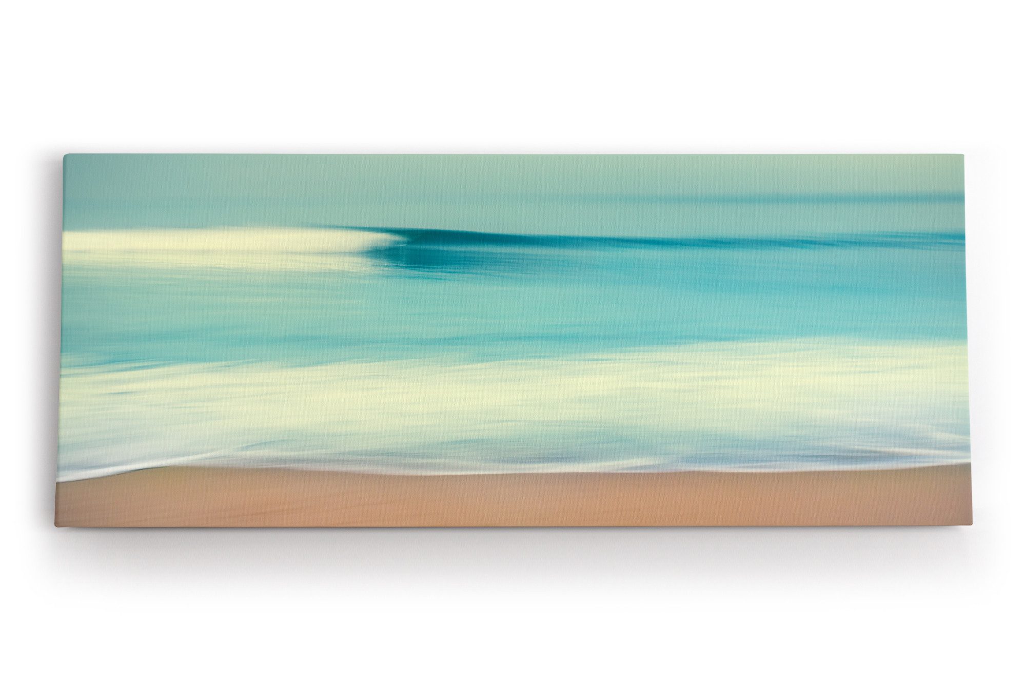 Leinwandbild Meer Strand Horizont Kunstvoll Sandstrand Türkis