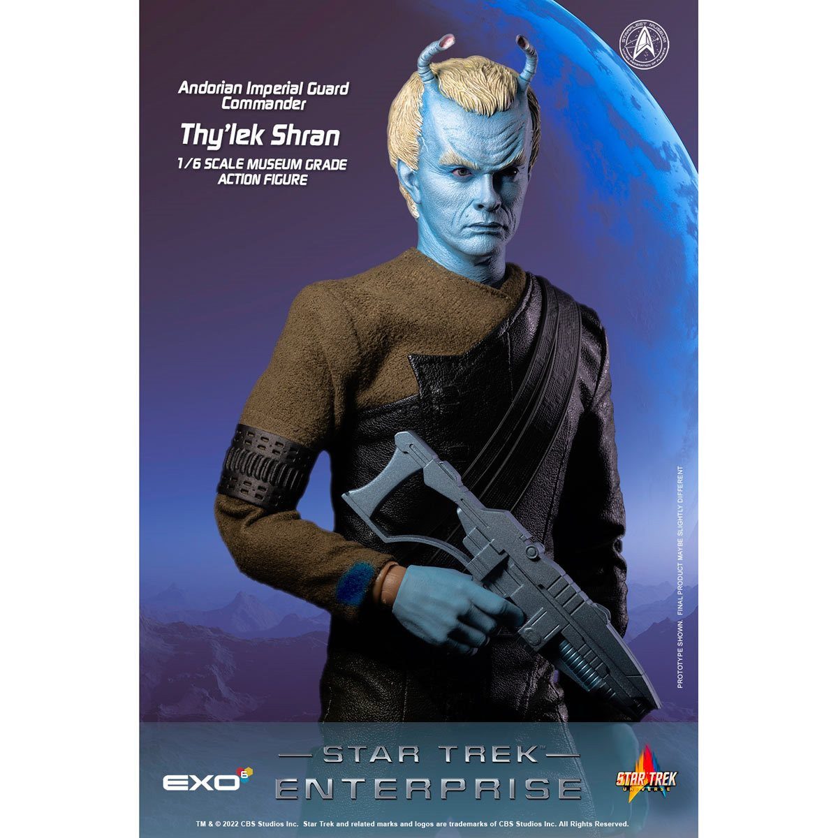 EXO-6 Actionfigur Star Trek Enterprise Andorian Imperial Guard Commander Thy'lek Shran 1