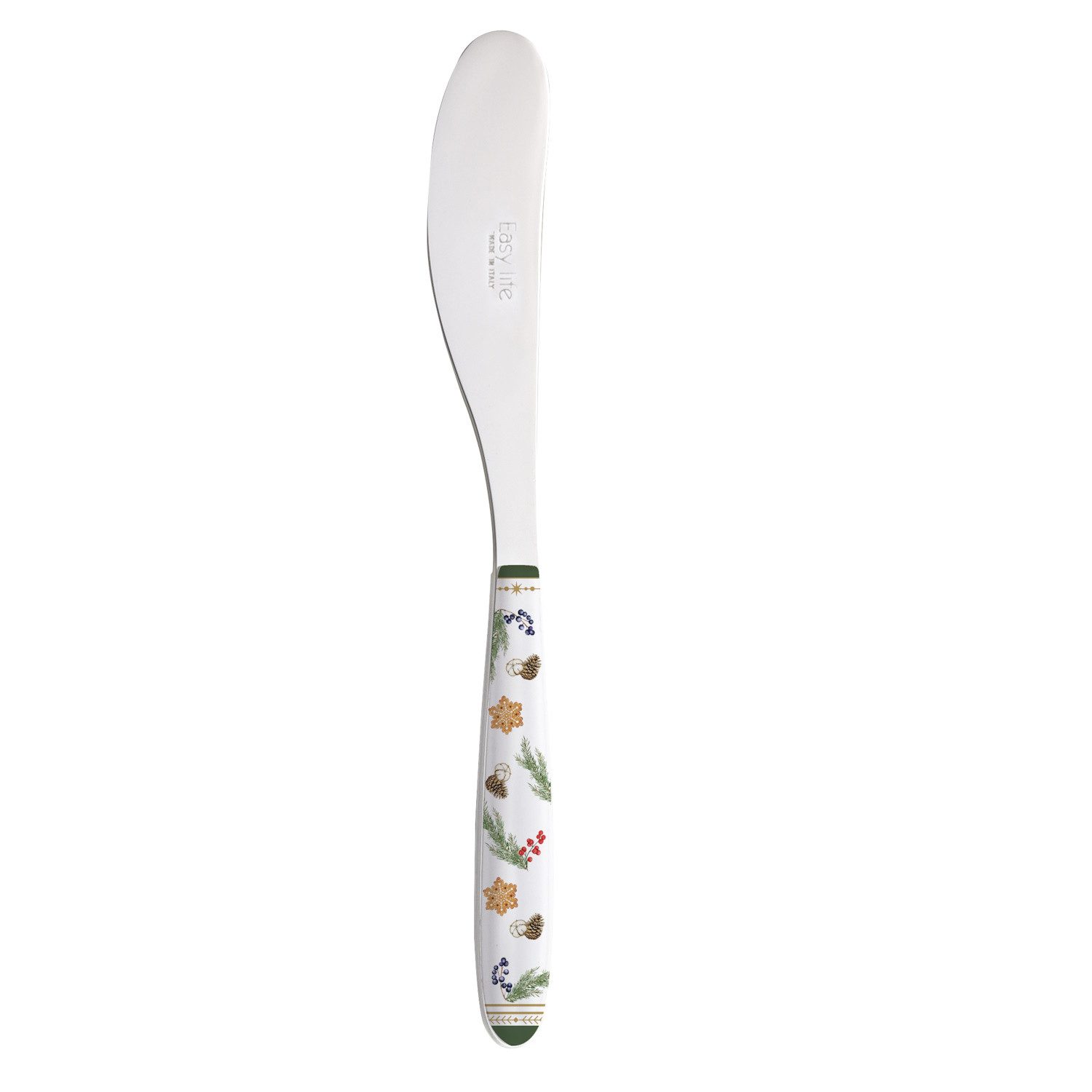 EasyLife Buttermesser White Forest Spülmaschinengeeignet, Mehrfarbig, Winterwald, H: cm