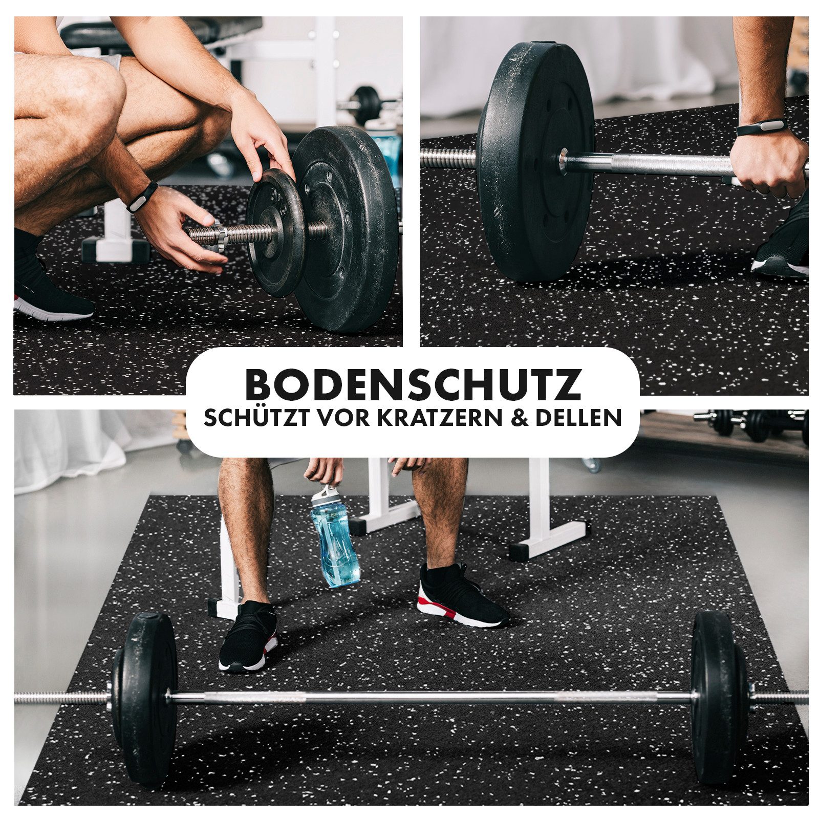Kubus Fitnessmatte auf Maß, Schall- und stoßdämpfende Multifunktionsmatte, In vielen Farben – Bild 5 von 5