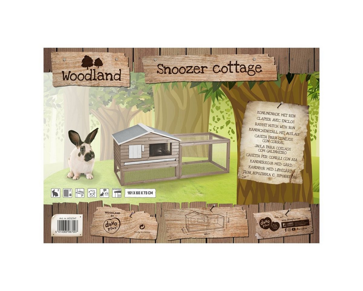 Thumbnail - DUVO+ Kleintierstall Kaninchenstall Woodland Snoozer Cottage