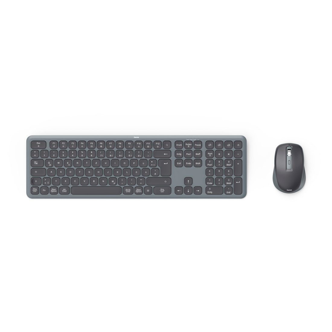 Tastatur und Maus kabellos (Multi Device 2,4GHz, 2x Bluetooth, QWERTZ) Tastatur- und Maus-Set