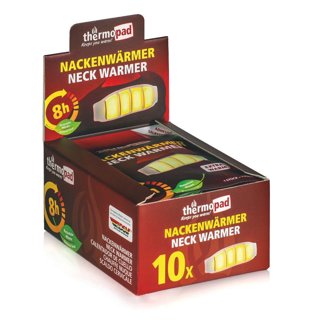 Thermopad Halswärmer Nackenwärmer, (10 St), Luftaktiviert, Max. Temperatur: 48 °C, Wärmewirkung: ca. 10 Stunden